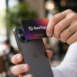 NexTap — carte tappée sur un iPhone